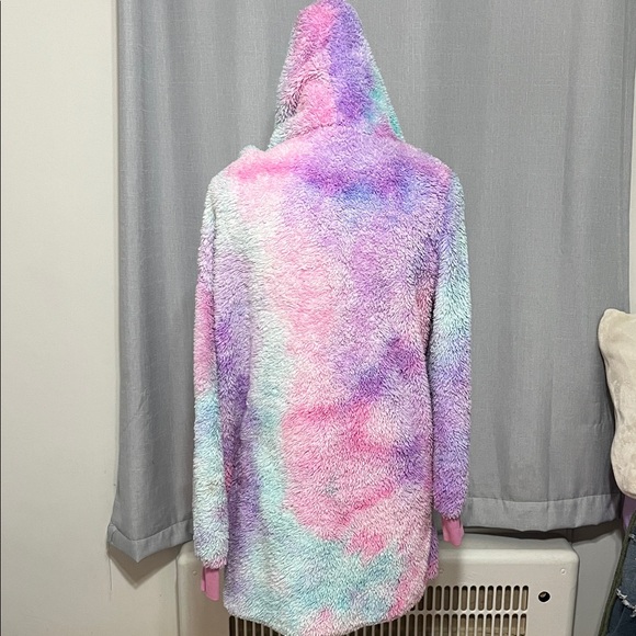 Cozy Multicolor Hooded Cardigan - Picture 5 of 6